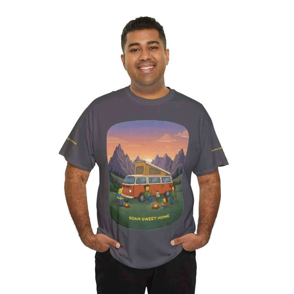 15321345291112222919_2048.jpeg Unisex Heavy Cotton Tee — "Roam Sweet Home" Design Sitcom-Line