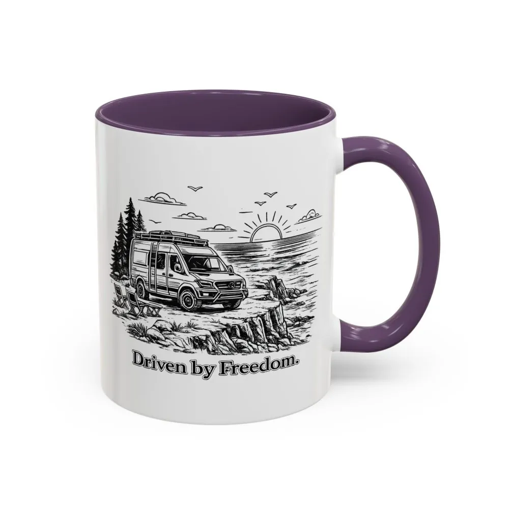 15327060809258634744_2048.jpeg Accent Coffee Mug (11, 15oz) — "Driven By Freedom" Design Minimal-Line