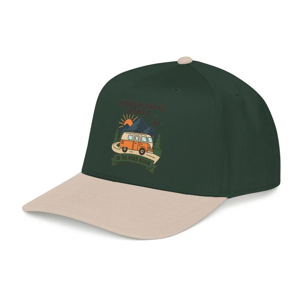 Baseball Cap - "Adventure Awaits" Outdoor Travel Hat