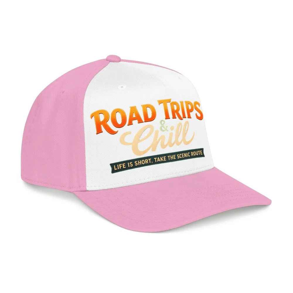 Baseball Cap - "Road Trips And Chill" Design Scenic-Line