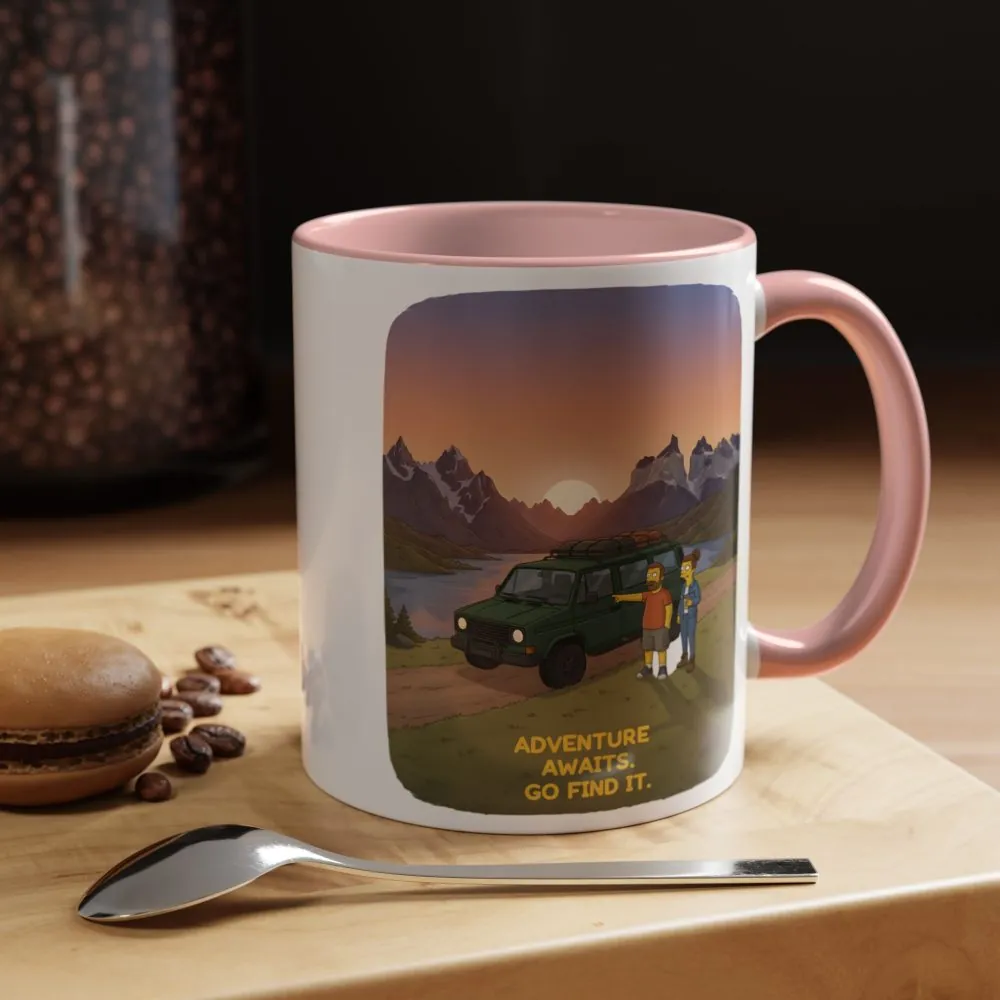 15371093974860640192_2048.jpeg Accent Coffee Mug (11, 15oz) — "Adventure Awaits-Go Find It" Design Sitcom-Line