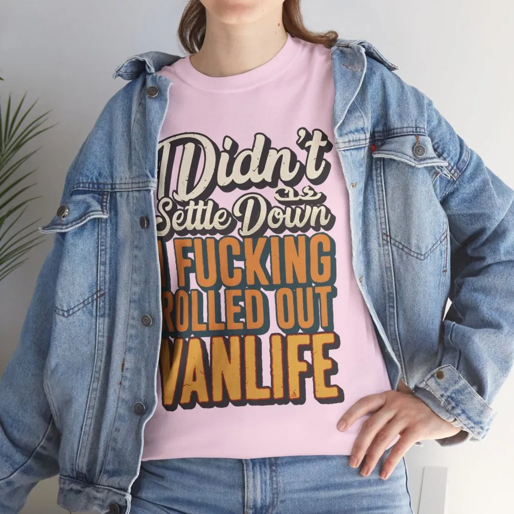 15378377804537414001_2048.jpeg Unisex Heavy Cotton Tee — "Dind´t Settle Down" Design F**K-Line