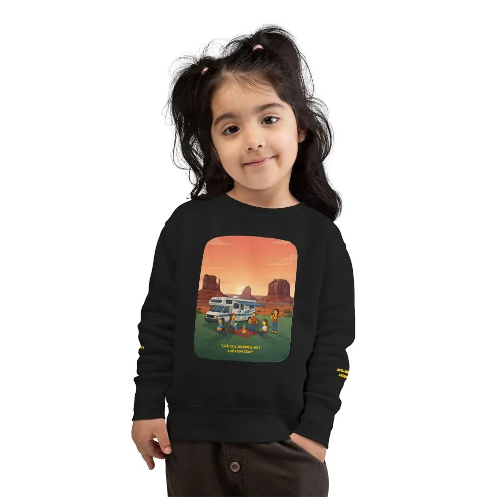 15378761109714833074_2048.jpeg Toddler Sweatshirt - "Life Is A Journey-Not A Destination" (Design Sitcom-Line)
