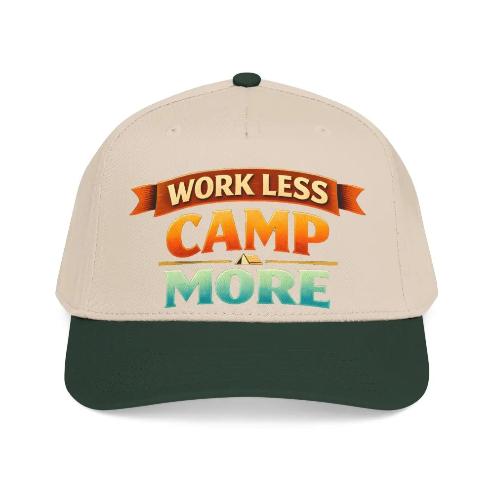 15397188691838183590_2048.jpeg Baseball Cap - "Work Less-Camp More" Design Scenic-Line