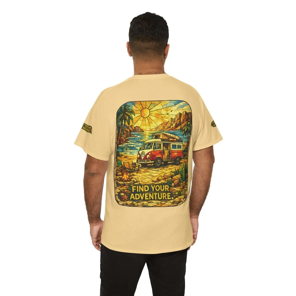 1542245381246446404_2048.jpeg Unisex Heavy Cotton Tee — "Find Your Adventure" Design Cubic-Line