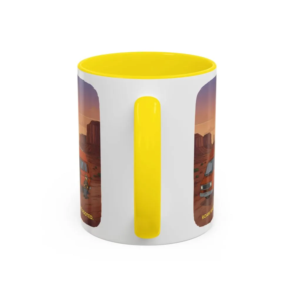 15424873976085441991_2048.jpeg Accent Coffee Mug (11, 15oz) — "Roam Where You Are Rooted" Design Sitcom-Line
