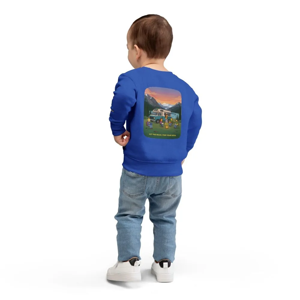 15438130703886912382_2048.jpeg Toddler Sweatshirt - "Hit The Road-Find Your Soul" (Design Sitcom-Line)
