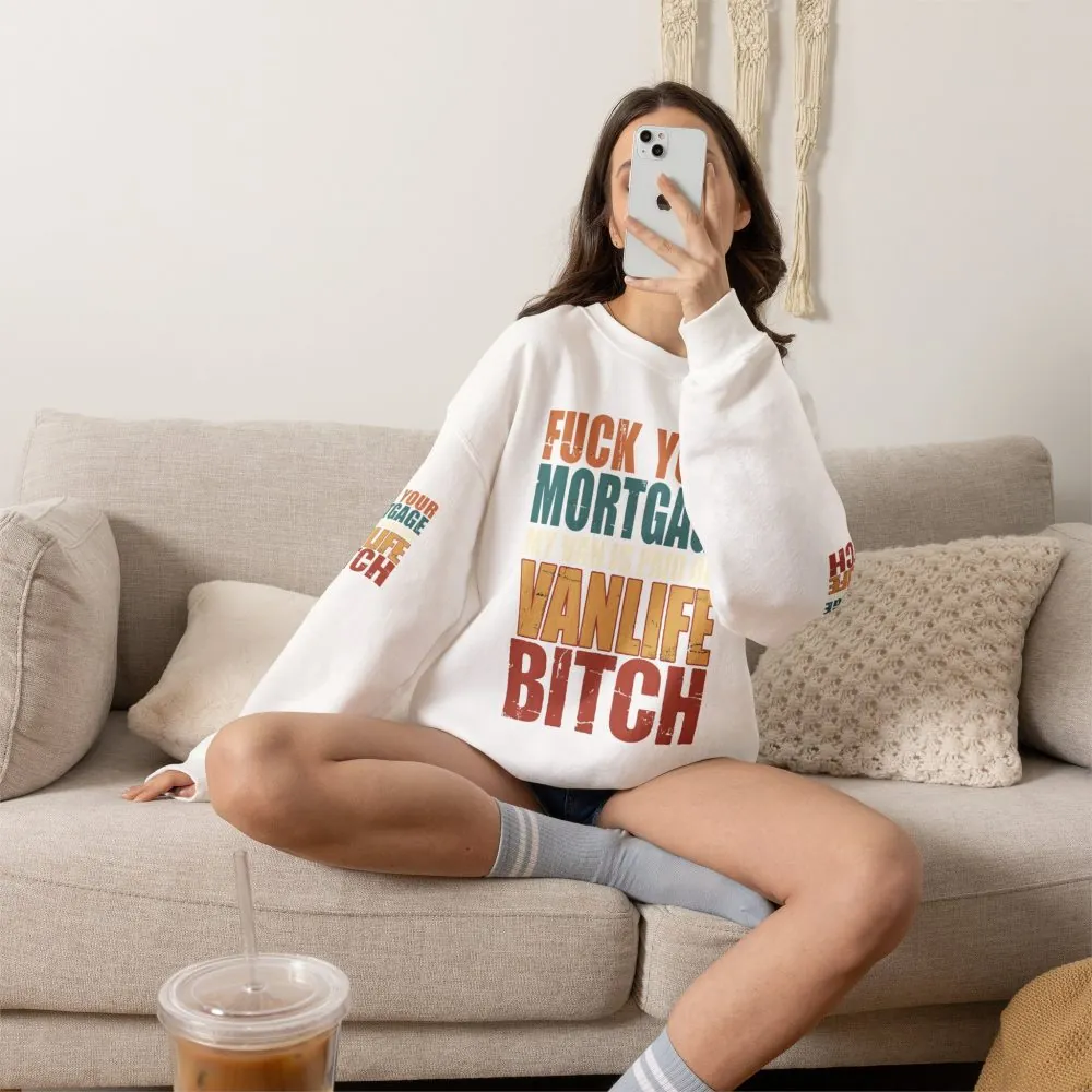 15451015177884282354_2048.jpeg Unisex Heavy Blend™ Crewneck Sweatshirt — "Fuck Your Mortgage" Design F**K-Line