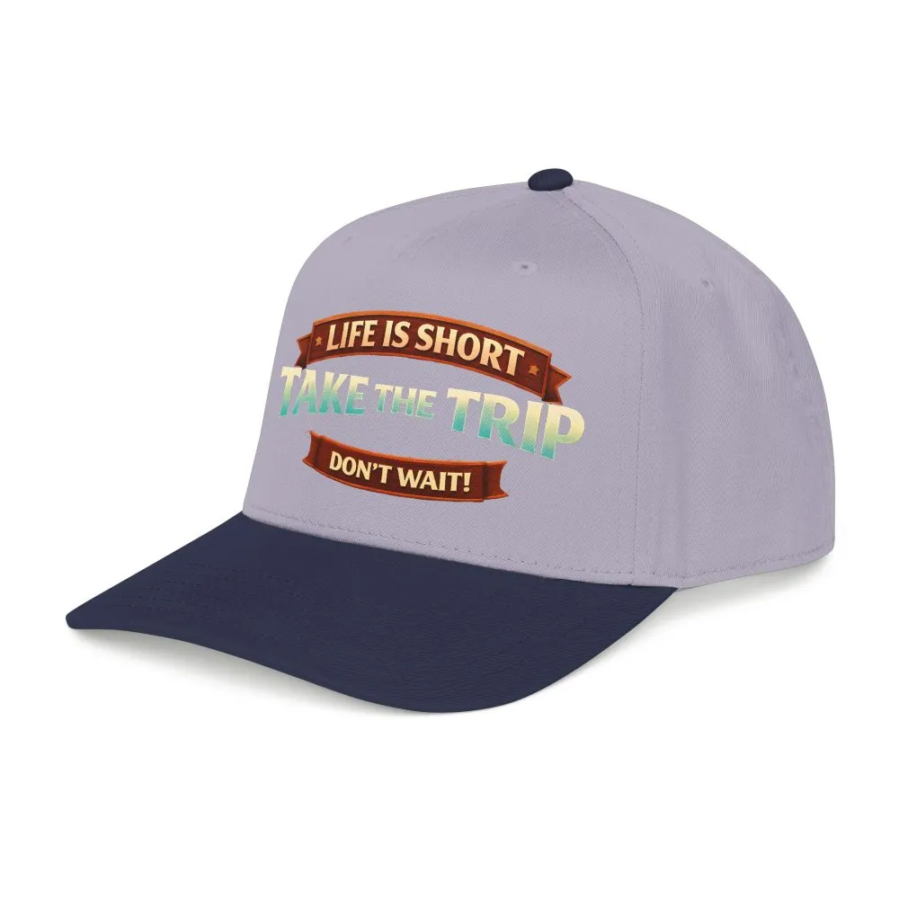 15483364283228668682_2048.jpeg Baseball Cap - "Live Is Short Take The Trip" Design Scenic-Line