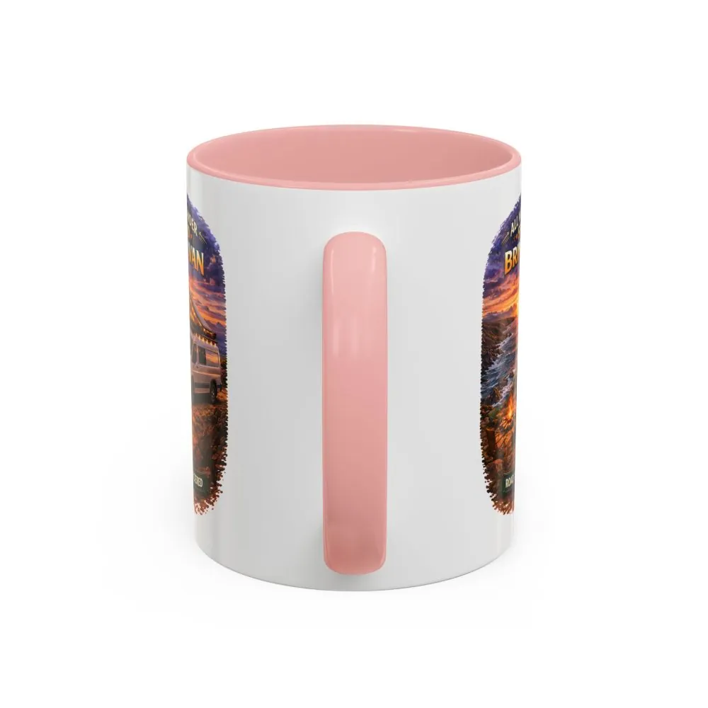 15495236255972827168_2048.jpeg Accent Coffee Mug (11, 15oz) — "All Who wander Should Bring A Van" Design Scenic-Line