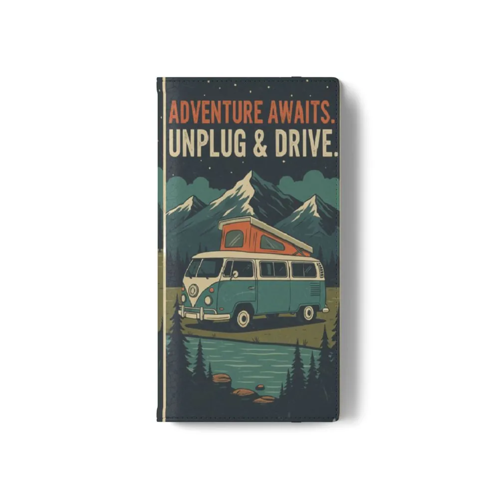 Flip Phone Case — "Fuel Your Journey, Not the Wifi" Wallet Cover
