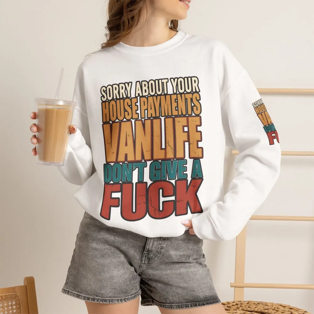 1551596085274283172_2048.jpeg Unisex Heavy Blend™ Crewneck Sweatshirt — "Sorry About Your House Payments" Design F**K-Line