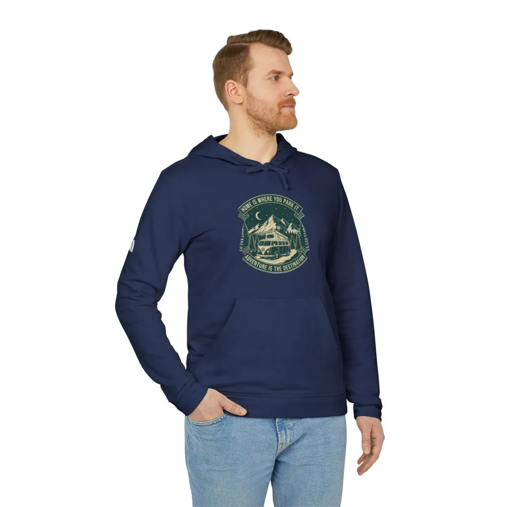 15557570822133034702_2048.jpeg Hoodie(Adidas) — "Home Is Where You Park It-Adventure is the destination" Outdoor Travel Pullover (Only Front Printed)