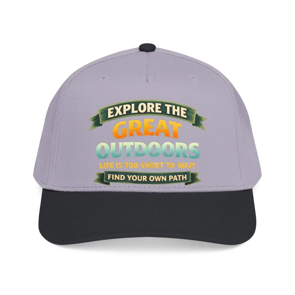 Baseball Cap - "Explore The Great Outdoors" Design Scenic-Line