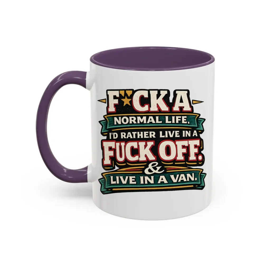 15605929361243658361_2048.jpeg Accent Coffee Mug (11, 15oz) — "Fuck A Normal Life" Design F**K-Line