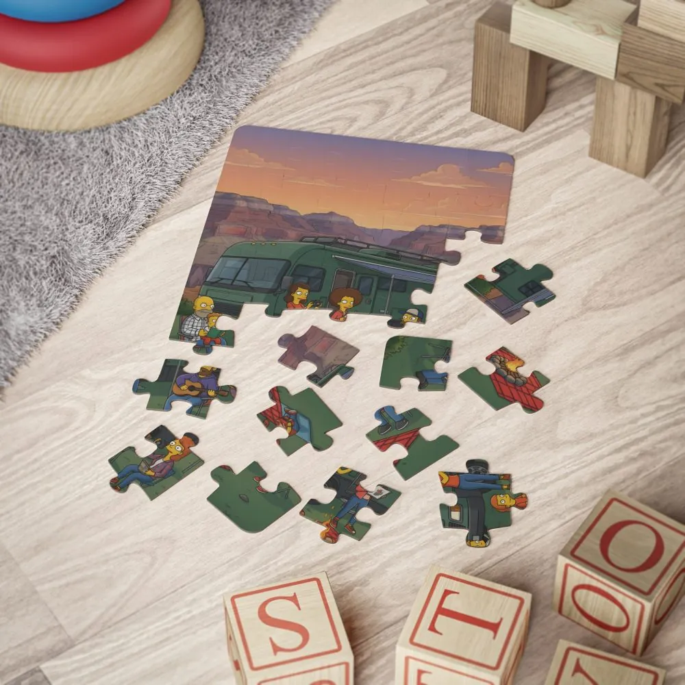 15607949129722916575_2048.jpeg Kids' 30‑Piece Camping Puzzle — Scenic Campfire Jigsaw
