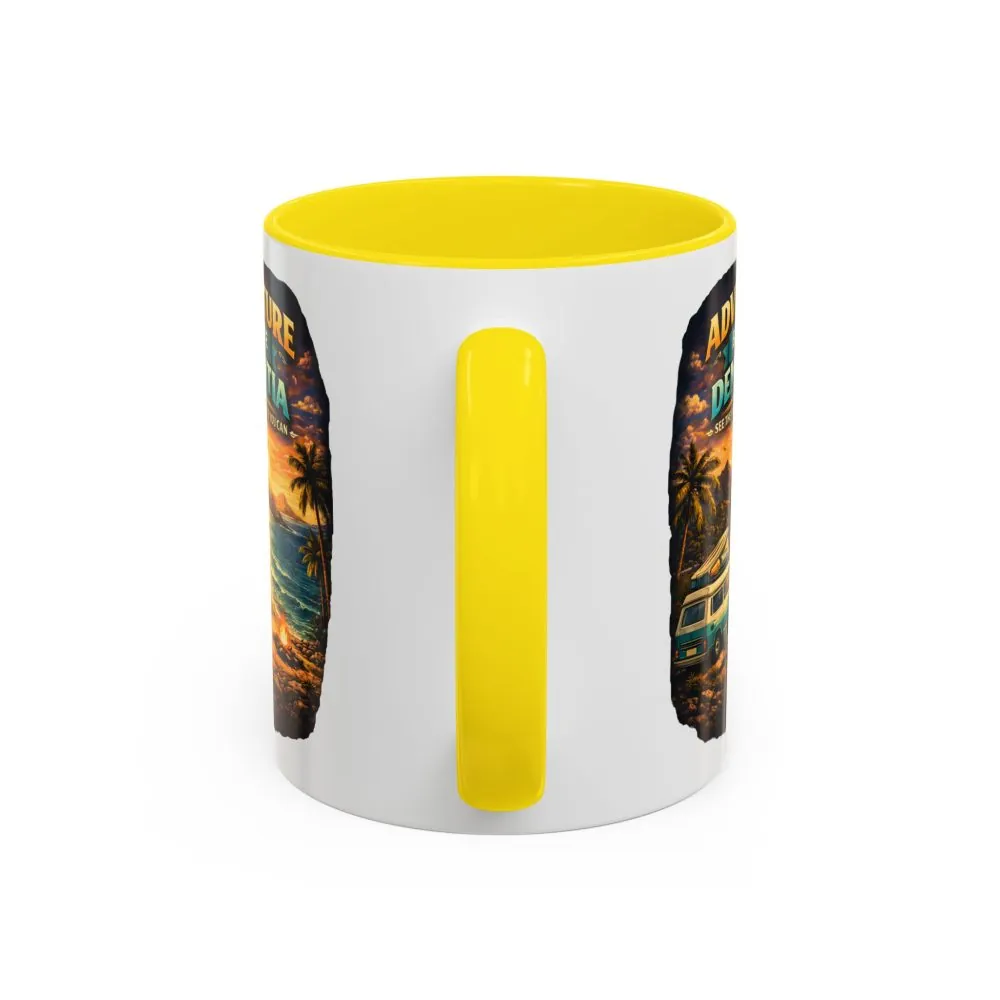 Accent Coffee Mug (11, 15oz) — "Adventure Before Dementia" Design Scenic-Line