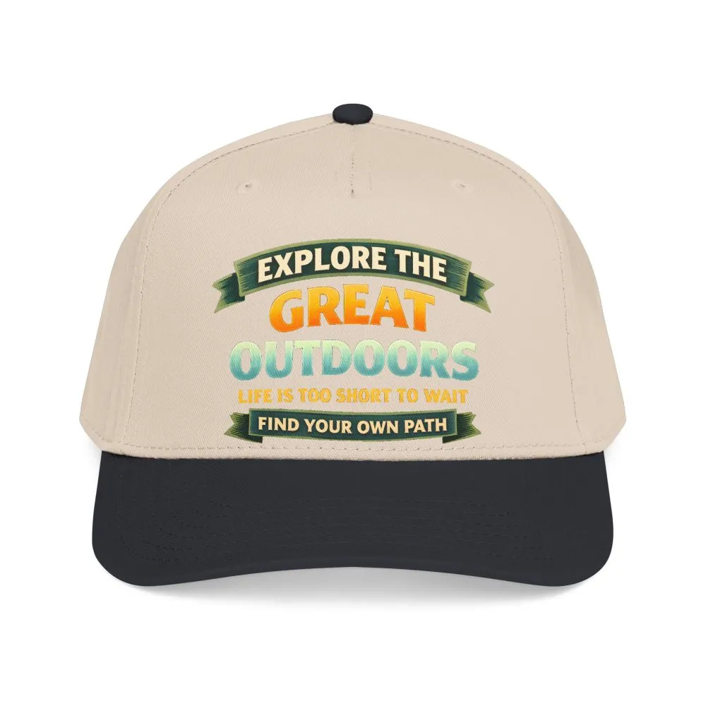 Baseball Cap - "Explore The Great Outdoors" Design Scenic-Line