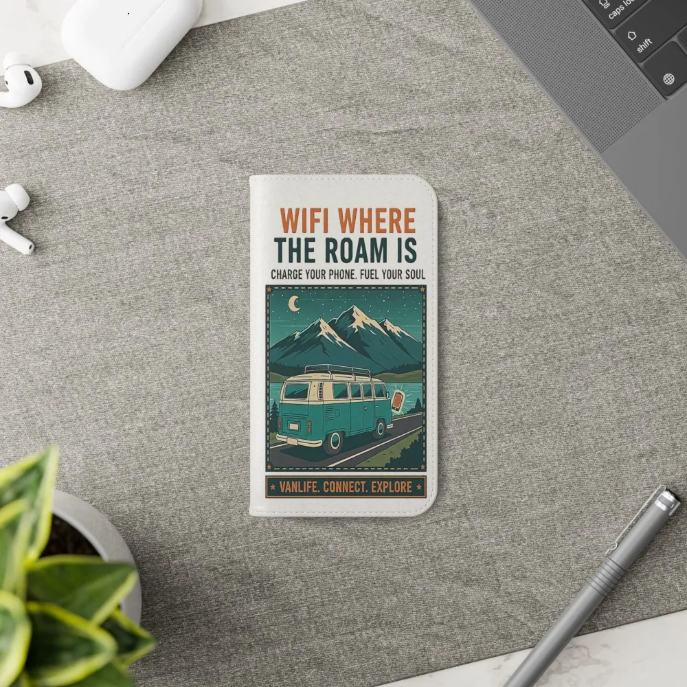 1563725662895157307_2048.jpeg Flip Phone Case — “WiFi Where the Roam Is” Vanlife Wallet Case