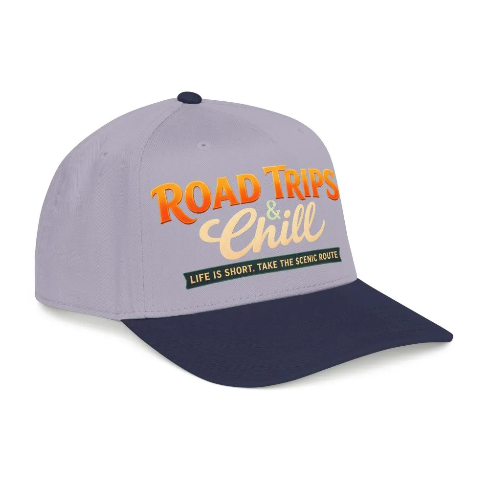 Baseball Cap - "Road Trips And Chill" Design Scenic-Line