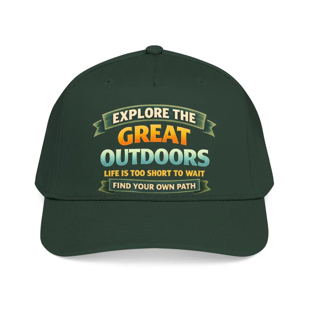 Baseball Cap - "Explore The Great Outdoors" Design Scenic-Line