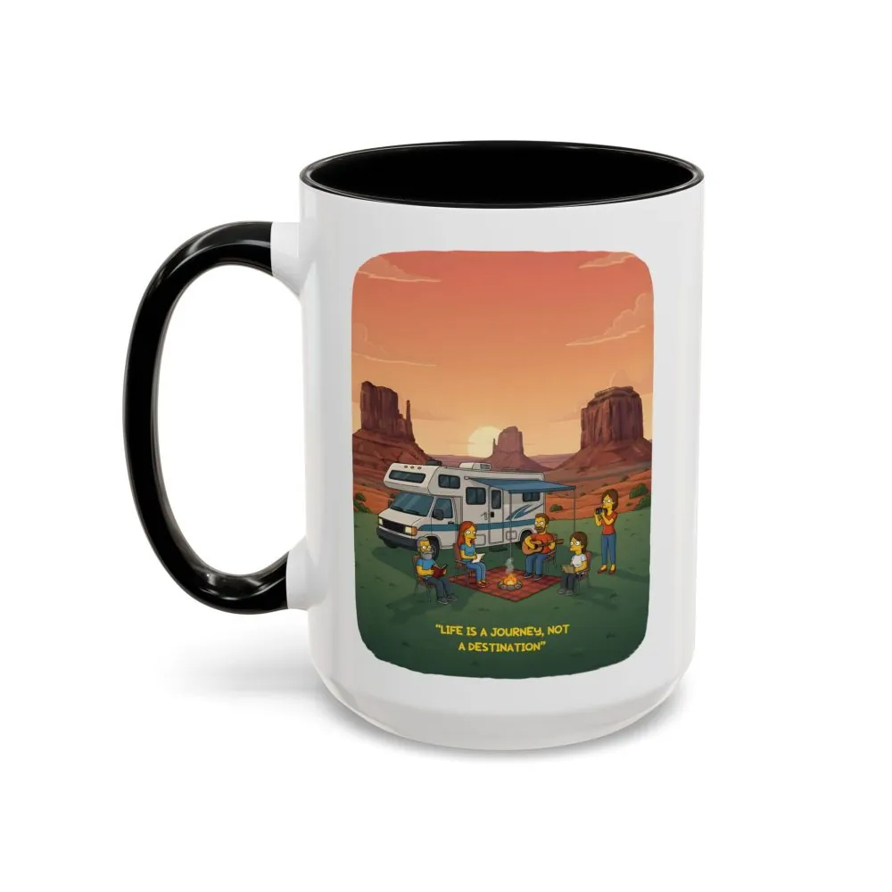 15677463004461573655_2048.jpeg Accent Coffee Mug (11, 15oz) — "Life Is A Journey-Not A Destination" Design Sitcom-Line