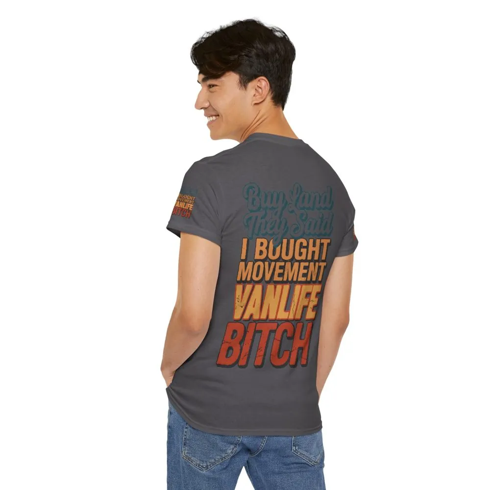 1569165785243509455_2048.jpeg Unisex Heavy Cotton Tee — "Buy Land They Said" Design F**K-Line