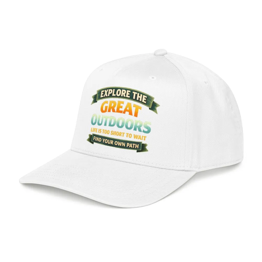 Baseball Cap - "Explore The Great Outdoors" Design Scenic-Line