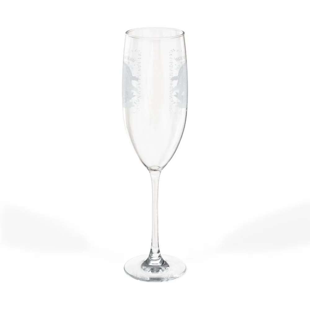 Engraved 8oz Champagne Flute — Personalized Celebration Glass