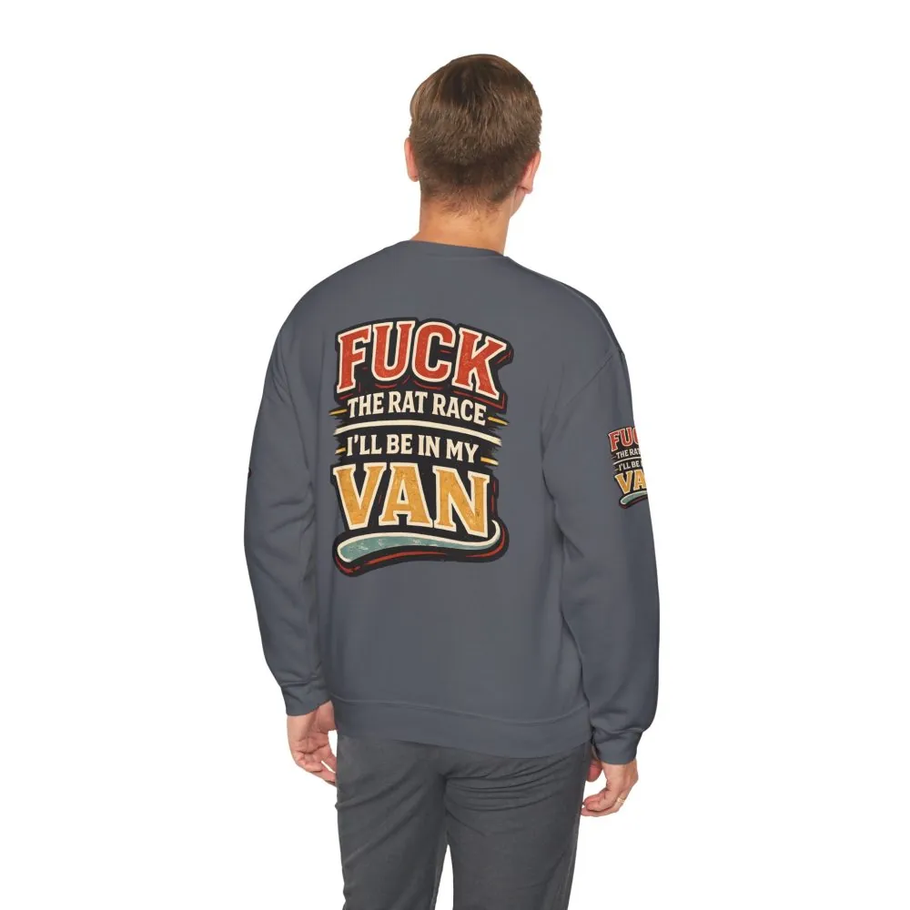 15733458598993577653_2048.jpeg Unisex Heavy Blend™ Crewneck Sweatshirt — "Fuck The Rat Race" Design F**K-Line