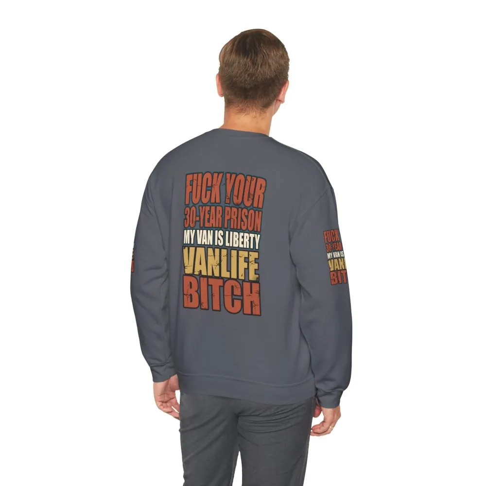 Unisex Heavy Blend™ Crewneck Sweatshirt — "Fuck Your 30 Year" Design F**K-Line