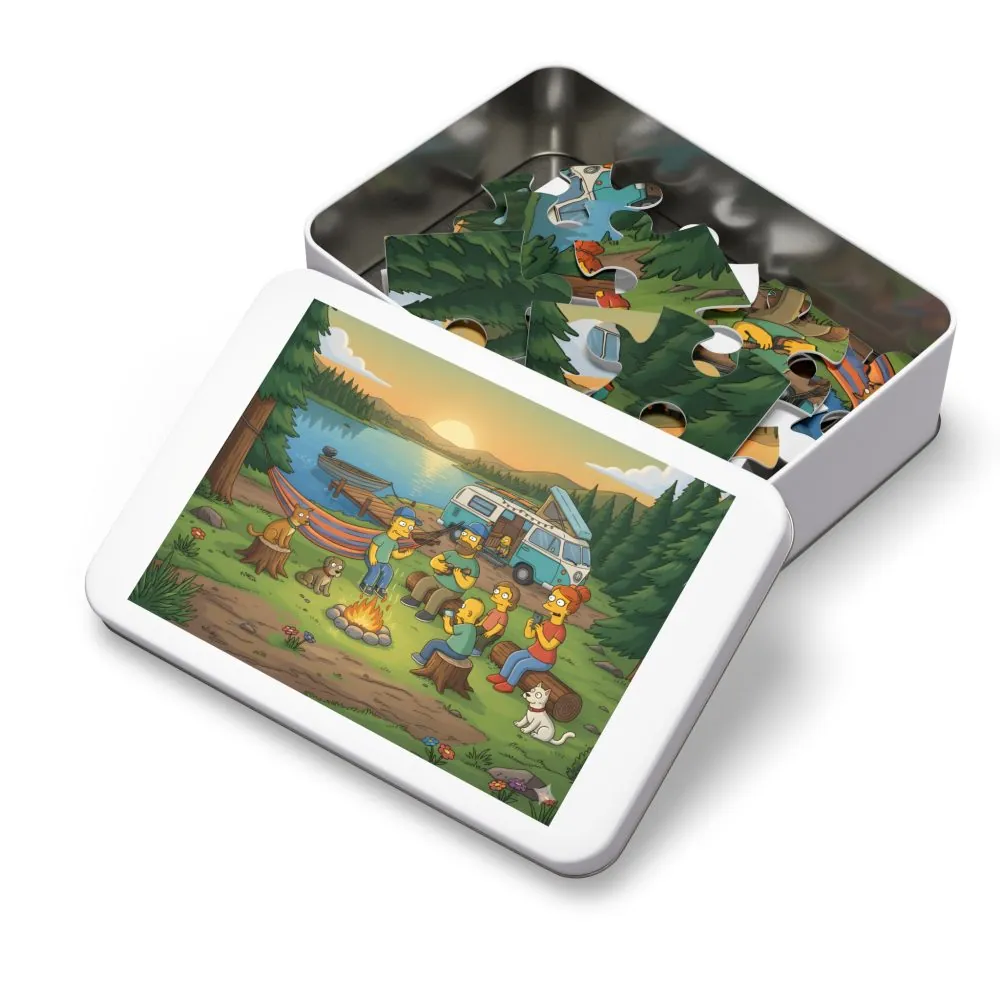 Jigsaw Puzzle with Tin — Scenic Campervan Jigsaw