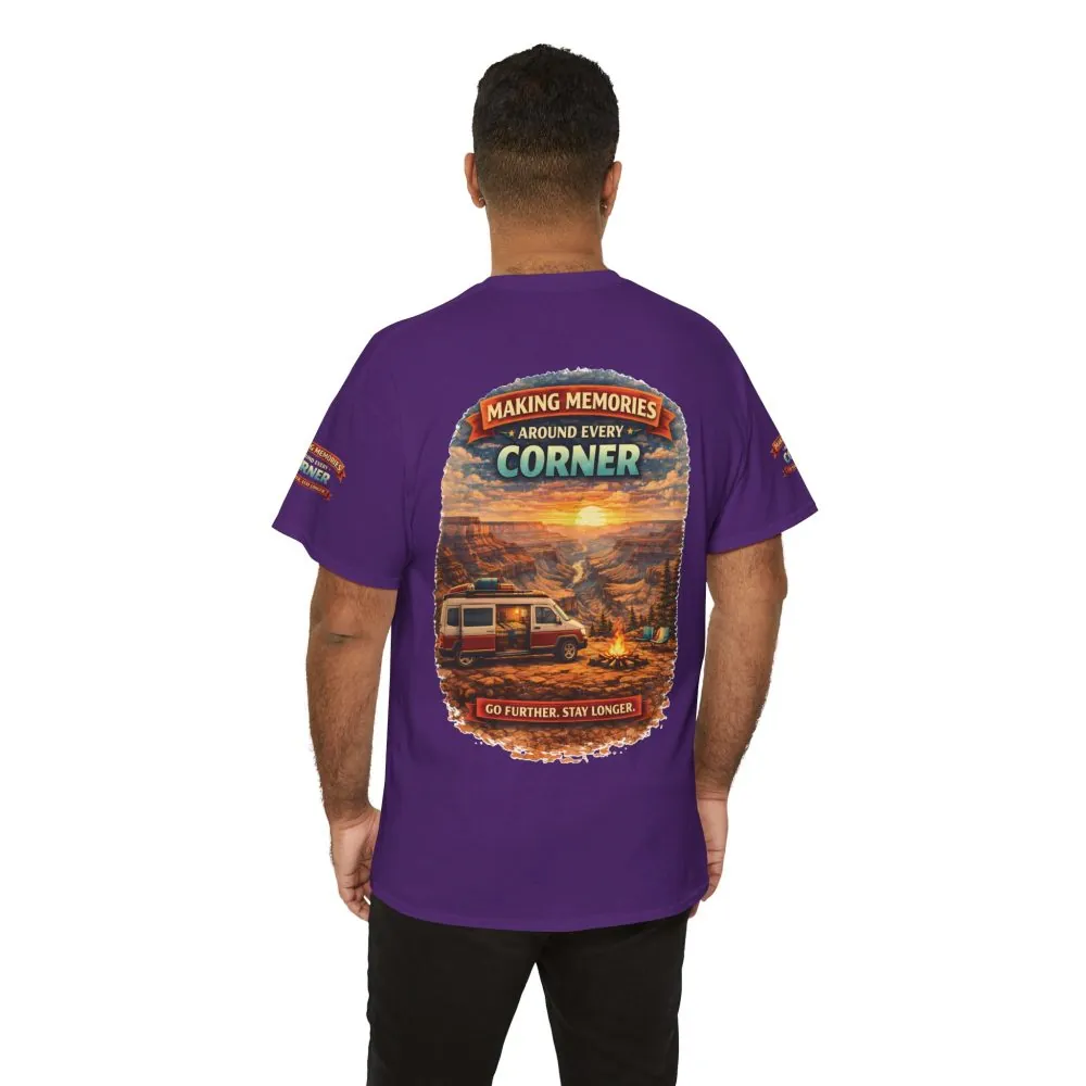 Unisex Heavy Cotton Tee — "Making Memories" Design Scenic-Line