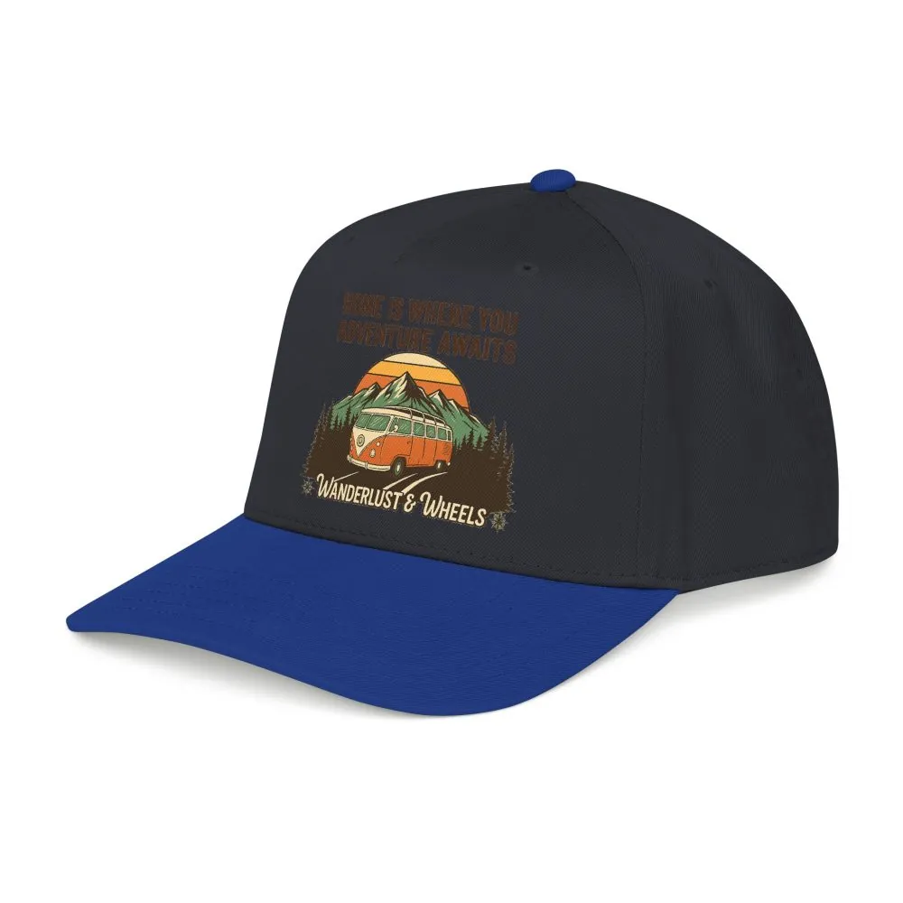 15792587477399528451_2048.jpeg Baseball Cap - "Home Is Where You Adventure Awaits" Mid Profile Baseball Cap