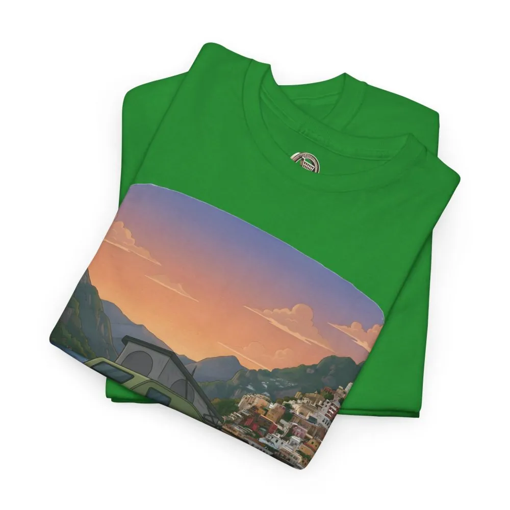 15803141950396205149_2048.jpeg Unisex Heavy Cotton Tee — "Mountain Air And Alpine Adventure" Design Sitcom-Line