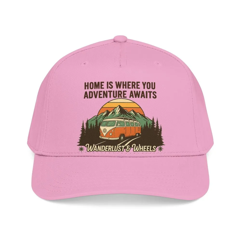 15822001789677521538_2048.jpeg Baseball Cap - "Home Is Where You Adventure Awaits" Mid Profile Baseball Cap