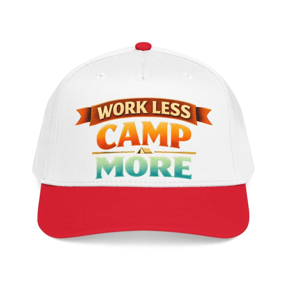 15824675881425060571_2048.jpeg Baseball Cap - "Work Less-Camp More" Design Scenic-Line