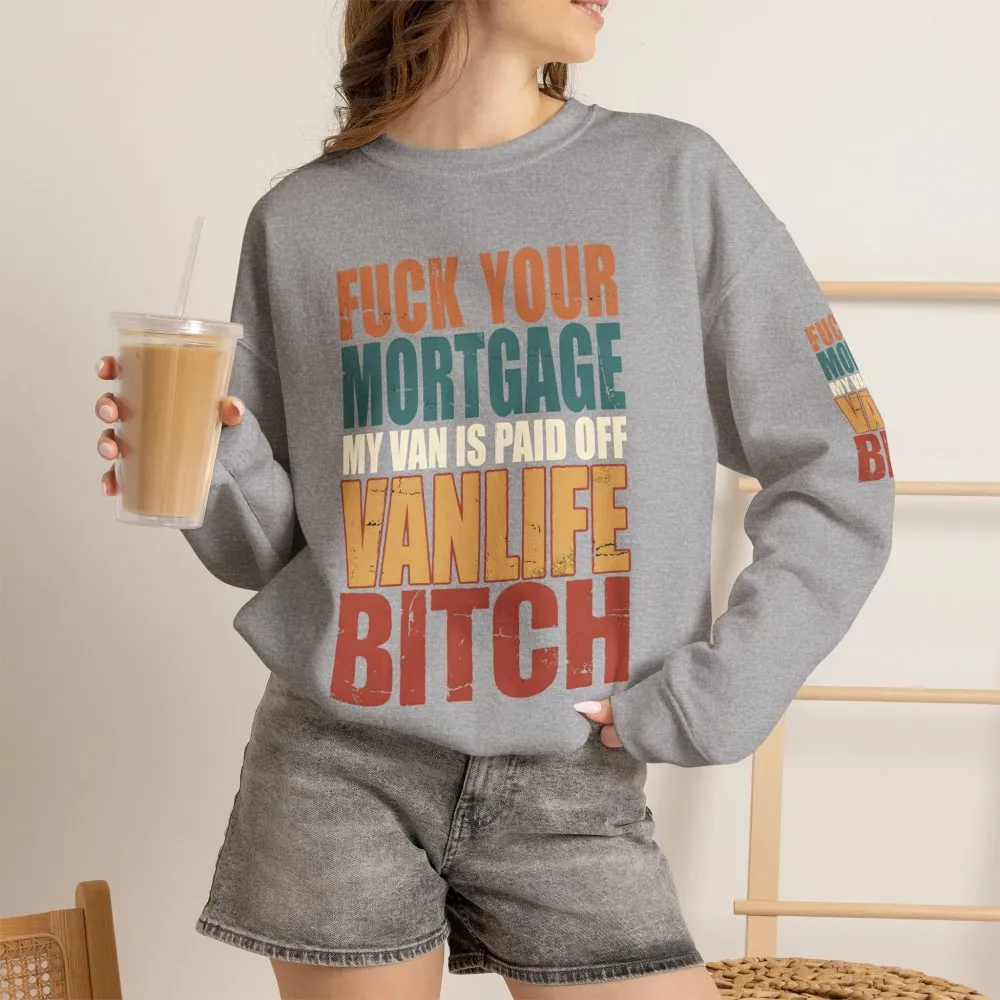 15825197884911522032_2048.jpeg Unisex Heavy Blend™ Crewneck Sweatshirt — "Fuck Your Mortgage" Design F**K-Line