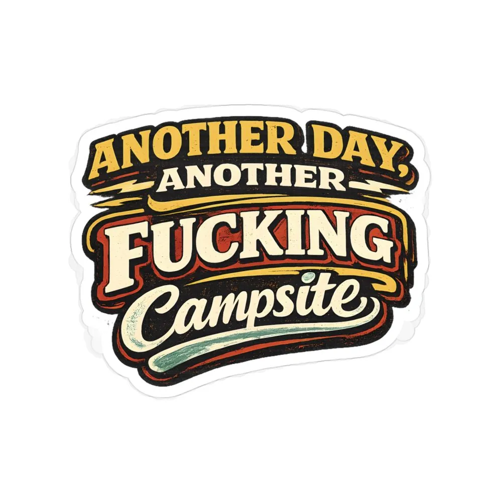 Transparent Outdoor Stickers – "Another Day" Design F**K-Line