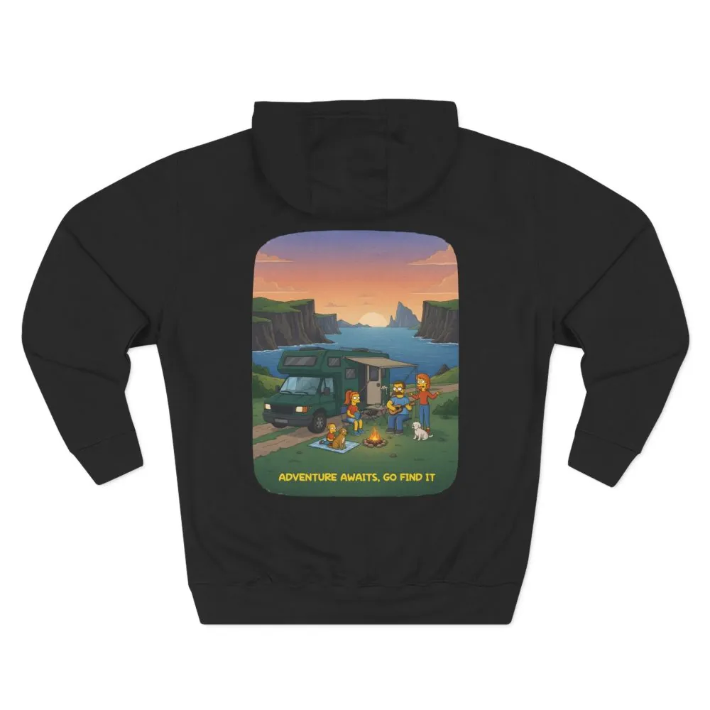15845705242447812886_2048.jpeg Three-Panel Fleece Hoodie - "Adventure Awaits-Go Find It"" Design Sitcom-Line