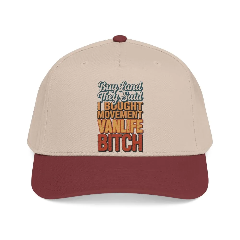Baseball Cap - "Buy Land They Said" Design F**K-Line