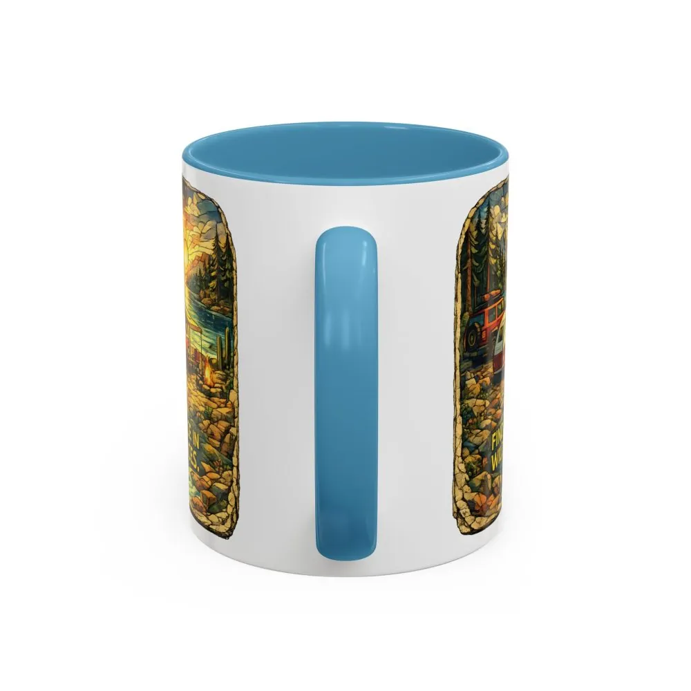 1588498355006456819_2048.jpeg Accent Coffee Mug (11, 15oz) — "Find Peace In Wild Places" Design Cubic-Line