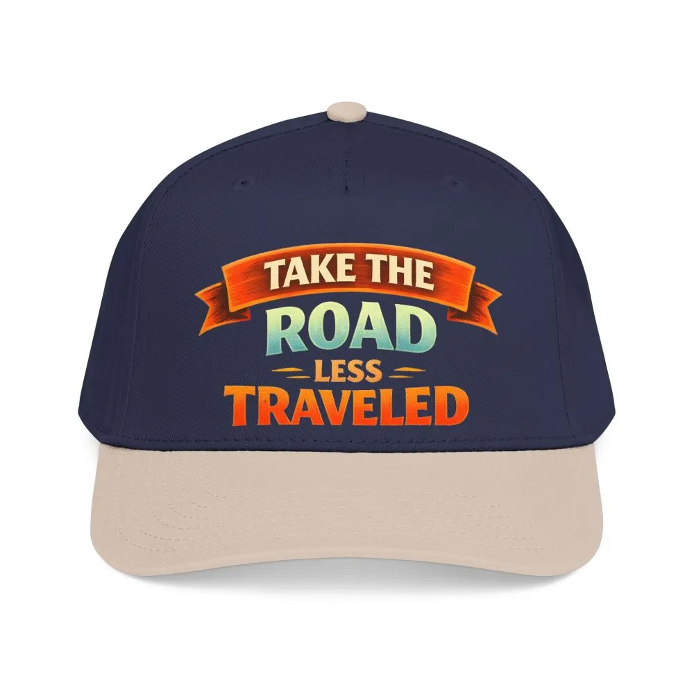 Baseball Cap - "Take The Road Less Traveled" Design Scenic-Line