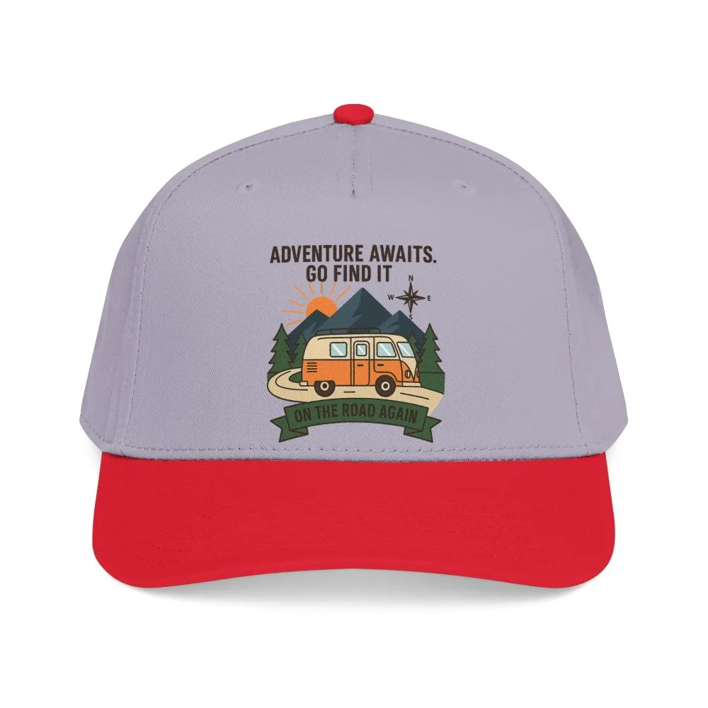 Baseball Cap - "Adventure Awaits" Outdoor Travel Hat