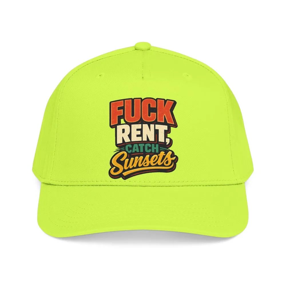 Baseball Cap - "Fuck Rent Catch Sunsets" Design F**K-Line