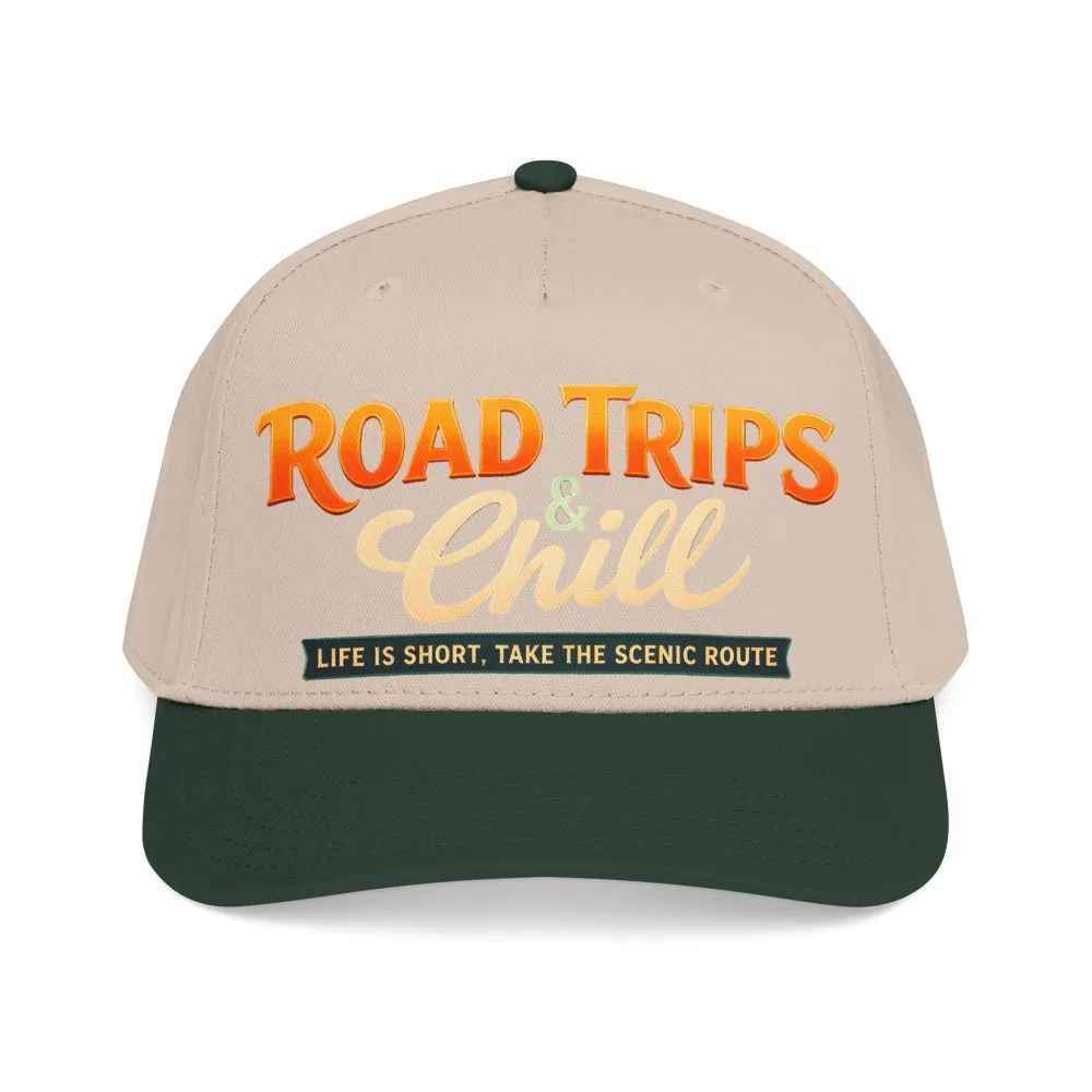 Baseball Cap - "Road Trips And Chill" Design Scenic-Line