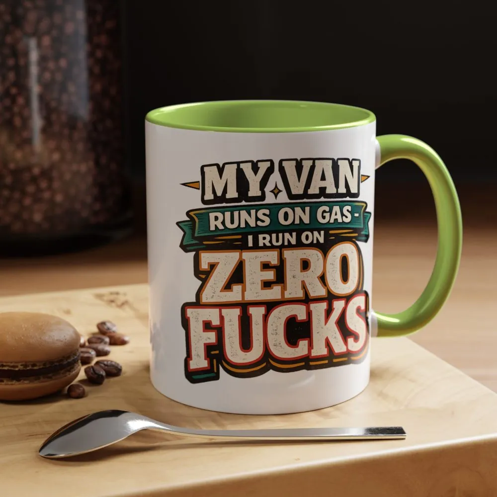 15942413915675167859_2048.jpeg Accent Coffee Mug (11, 15oz) — "My Van Runs On Gas" Design F**K-Line