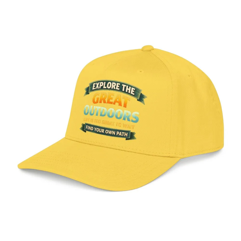 Baseball Cap - "Explore The Great Outdoors" Design Scenic-Line