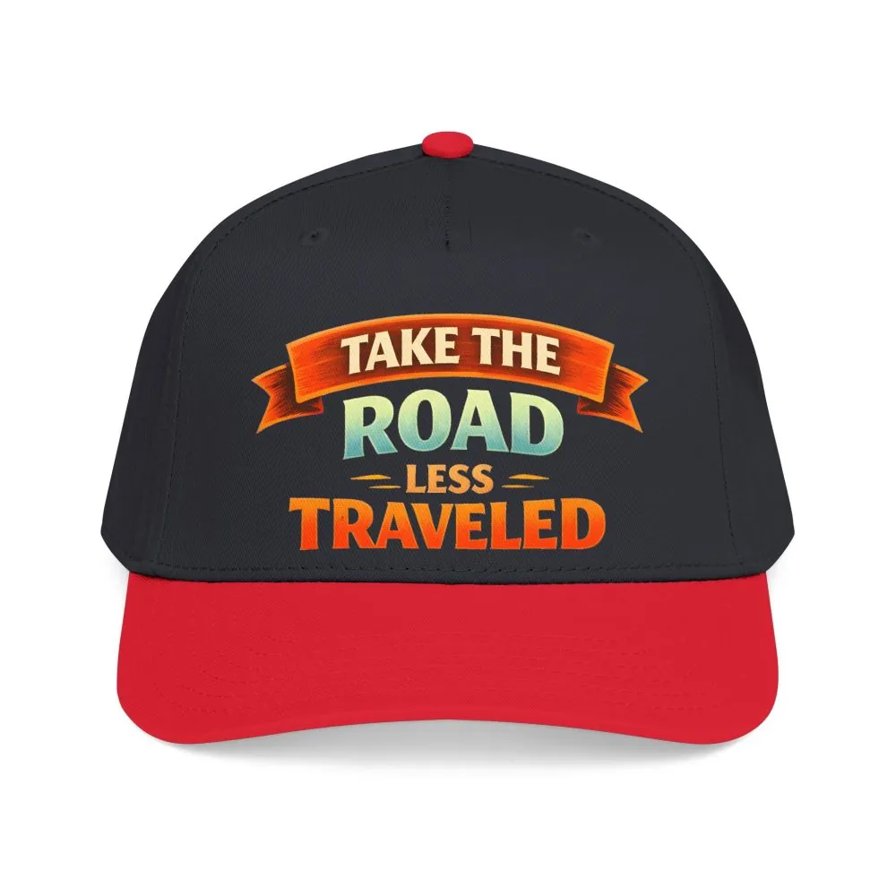 Baseball Cap - "Take The Road Less Traveled" Design Scenic-Line