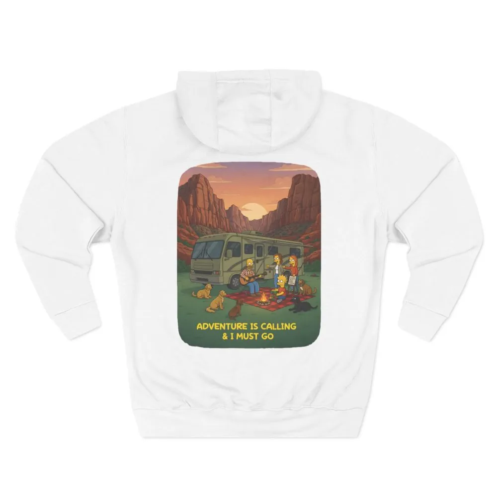 16022733088119619752_2048.jpeg Three-Panel Fleece Hoodie - "Adventure Is Calling-I Must Go" Design Sitcom-Line